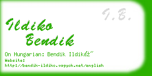 ildiko bendik business card